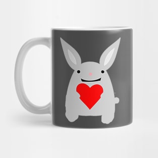 rabbit holding a heart Mug